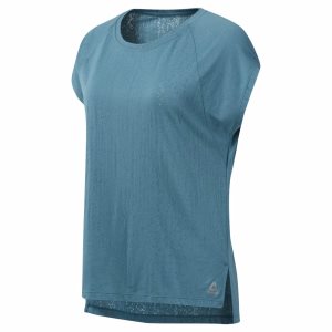 Reebok Burnout T Shirt Damen - Türkis - DE 841-JWR